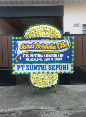 Papan Bunga Duka di Kiyage