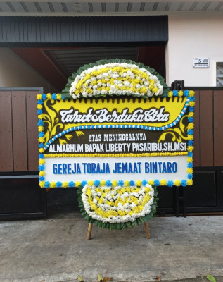 Papan Bunga Duka di Kiyage