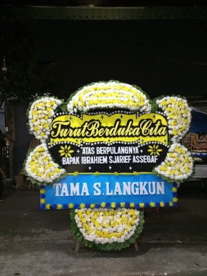 Papan Bunga Duka di Kiyage